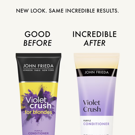 John Frieda - Après-Shampooing Violet Crush Anti-Jaunissement pour Cheveux Blonds | 250 mL