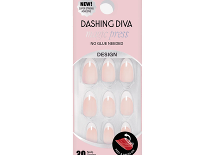 Dashing Diva - Magic Press Short Nails PO737, Very Vanilla | 30 Nails