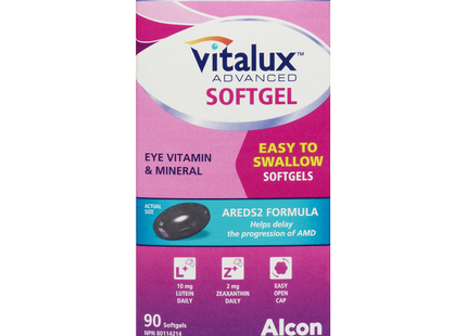 Vitalux - Eye Vitamin & Mineral, AREDS2 Formula | 90 Softgels