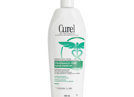 Curel - Lotion Hydratante Peau Sèche et Sensible, Sans Parfum | 480 ml