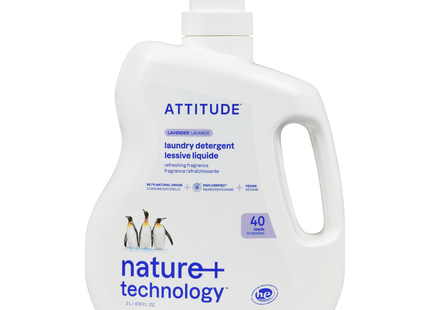 Attitude - Nature+ Refreshing Laundry Detergent, Lavender Scent | 2 L