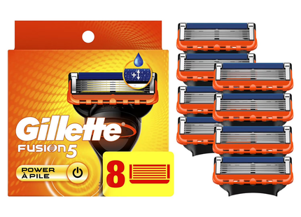 Gillette - Fusion 5 Power Replacement Blades | 8 Cartridges