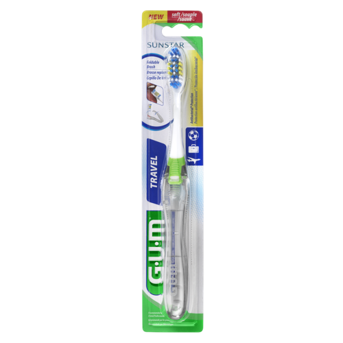 GUM - Travel Folding Toothbrush | Soft