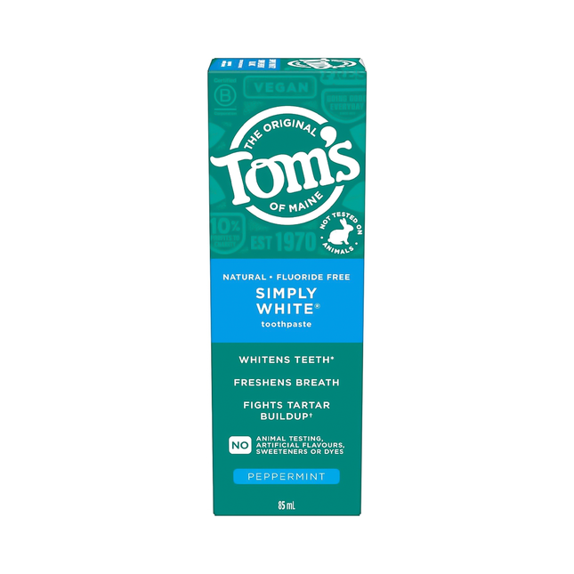 Tom's of Maine - Simply White Peppermint Natural Toothpaste | 85 mL