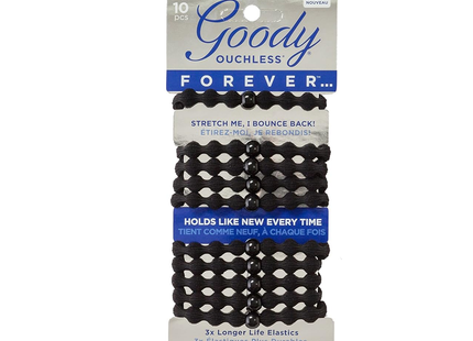 Goody - Forever Black Elastic | 10 ct