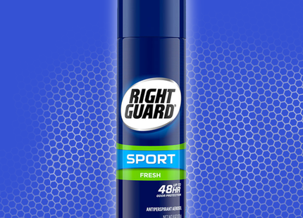 Right Guard - Sport Fresh -  Aerosol Antiperspirant & Deodorant - 48 HR Protection | 157 g