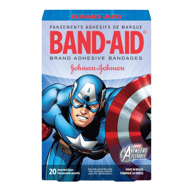 Pansement - Bandages Marvel Avengers, tailles assorties | Paquet de 20