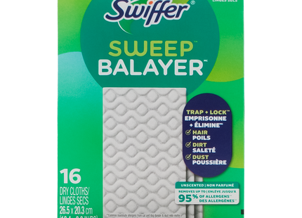 Swiffer - Lingettes dépoussiérantes sèches | 16 lingettes