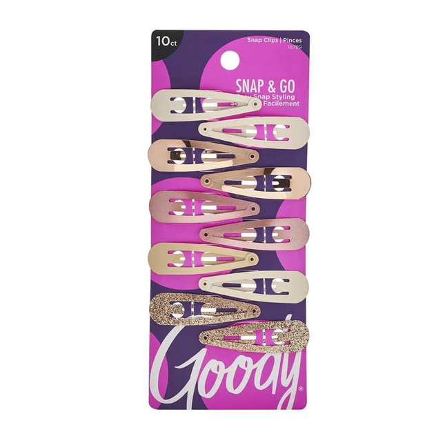Goody - Snap & Go Styling Rose Gold Clips | 10ct