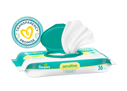 Pampers - Baby Wipes Sensitive Fragrance Free | 36 Wipes