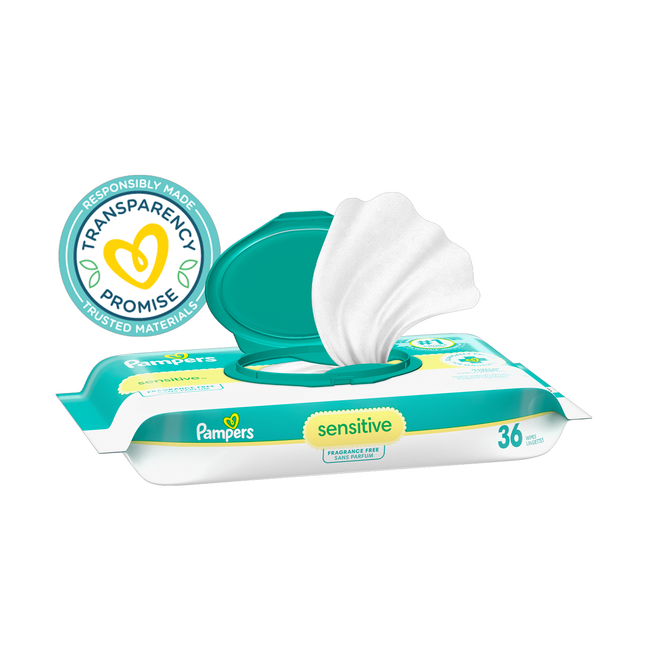 Pampers - Baby Wipes Sensitive Fragrance Free | 36 Wipes