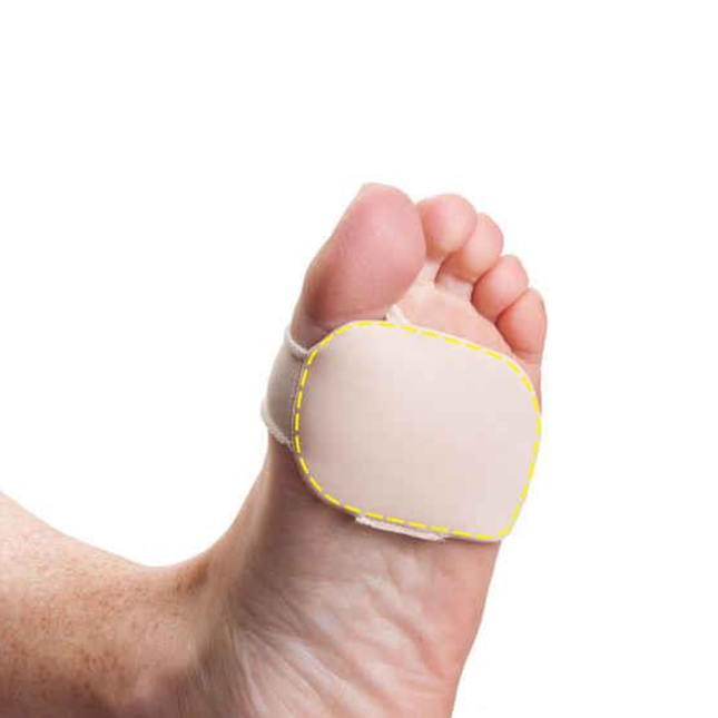 Pedifix Visco-Gel Thin Forefoot Cushion | Small Left