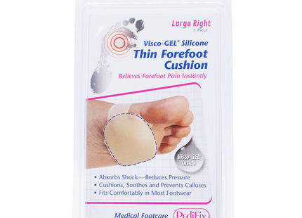 Pedifix Visco-Gel Thin Forefoot Cushion | Large Right