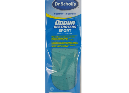 Dr. Scholl's - Comfort Odour Destroyer Sport Insoles - Men's 7-13 Women's 5-10 | 1 Pair