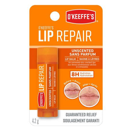 Baume à lèvres non parfumé O'Keeffe's Lip Repair | 4,2 g