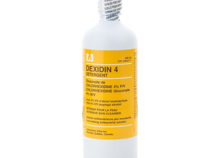 Détergent Dexidin 4 – Solution antibactérienne à faible mousse | 450 ml