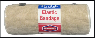 Bandage élastique Mansfield | 6 po x 5 mètres.