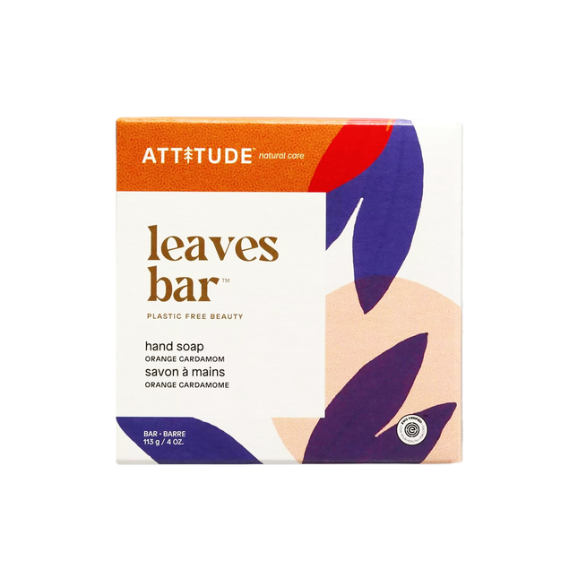 Attitude - Leaves Bar Hand Soap, Orange Cardamom | 113 g