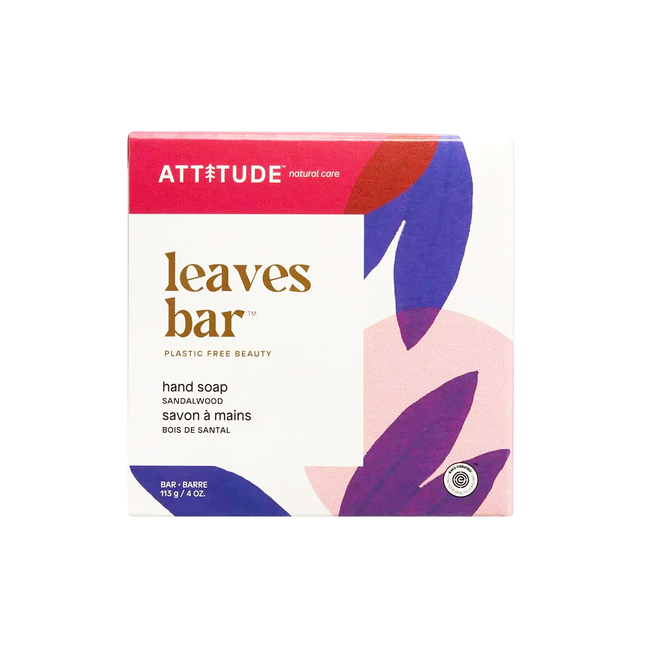 Attitude - Leaves Bar Hand Soap, Sandalwood | 113 g