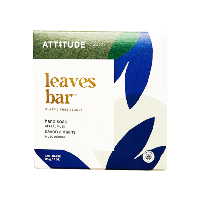 Attitude - Leaves Bar Hand Soap, Herbal Musk | 113 g