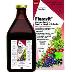 Salus Floravit Formule de fer liquide sans levure et sans gluten avec vitamines | 250ml*