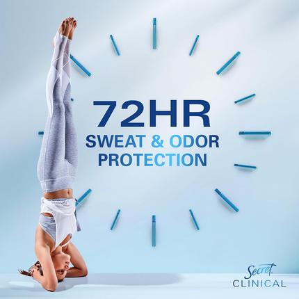 Secret - Clinical 72H Antiperspirant with Hyaluronic Acid, Free & Sensitive | 45 g
