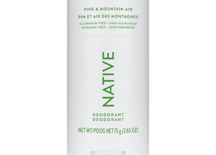 NATIVE - Aluminum Free Deodorant, Pine & Mountain Air | 75 g