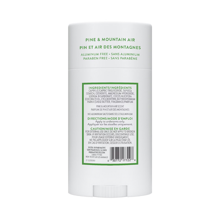 NATIVE - Aluminum Free Deodorant, Pine & Mountain Air | 75 g