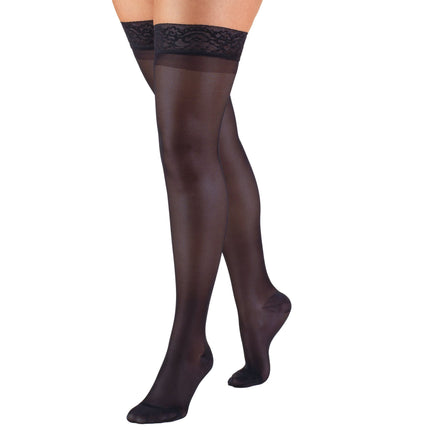 TRUFORM - Ladies' Sheer "Lites" Thigh High (Lace Top) |  15-20 Mmhg