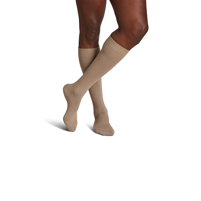 *Sigvaris - Chaussettes thérapeutiques transparentes à soutien gradué pour hommes - 15-20 mmHg - Kaki 185CA30 | 1 paire