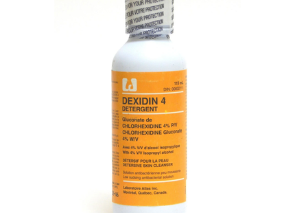 Dexidin 4 Detergent - Low Sudsing Antibacterial Solution | 115mL