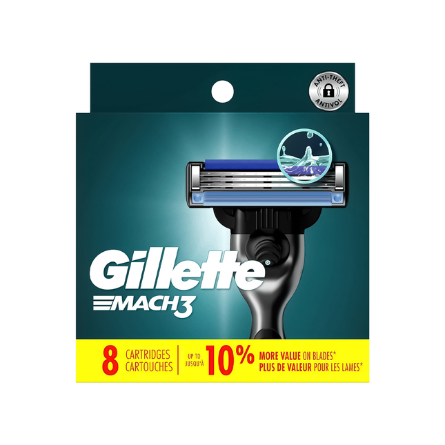 Gillette Mach 3 Lames de rechange | 8 cartouches