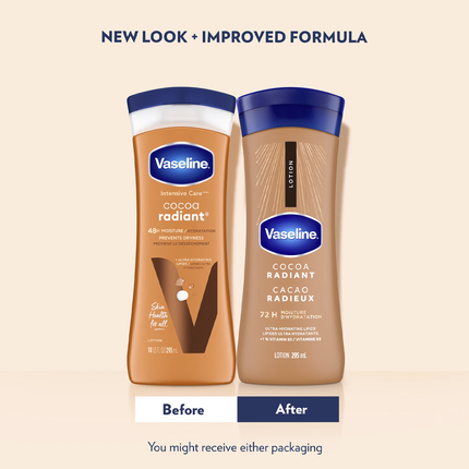 Vaseline - Lotion Corporelle Hydratation Intense Cacao Éclat | 295 mL