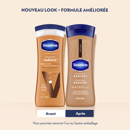 Vaseline - Lotion Corporelle Hydratation Intense Cacao Éclat | 295 mL
