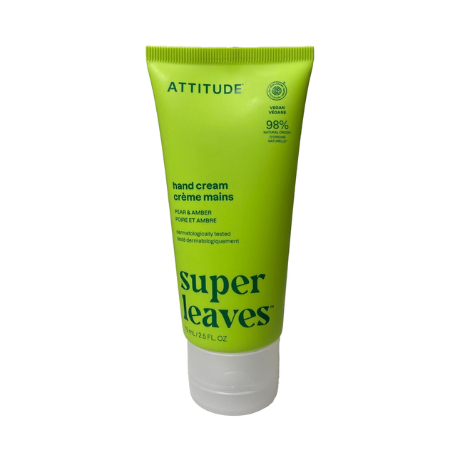 Attitude - Super Leaves Hand Cream, Pear & Amber | 75 mL