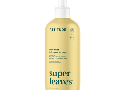 Attitude - Body Lotion, Earl Grey & Fresh Cucumber | 473 mL