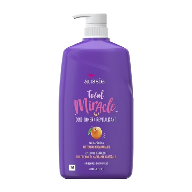 Aussie - Total Miracle Après-shampoing 7 en 1 à l'abricot et à l'huile de macadamia australienne | 778 ml