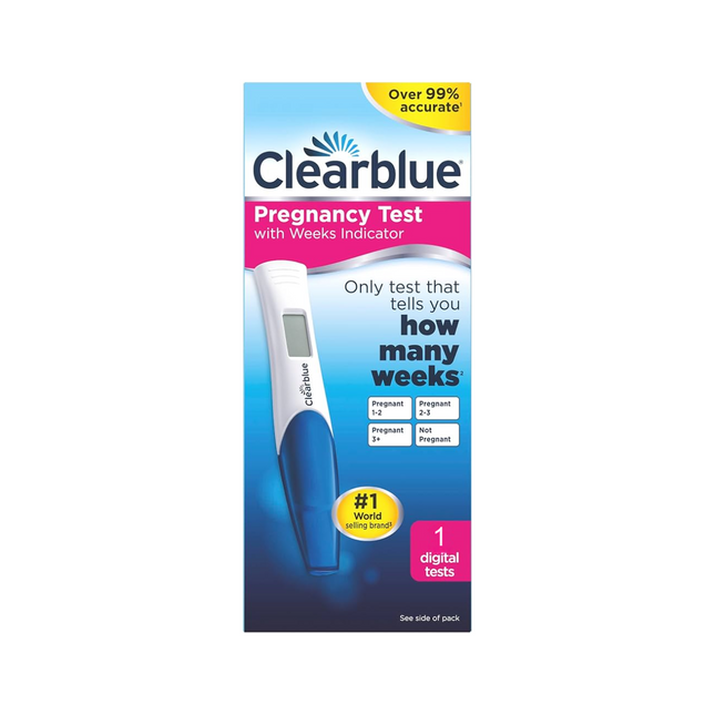 Clearblue - Test de grossesse avec indicateur de semaines | 1 Test Numérique