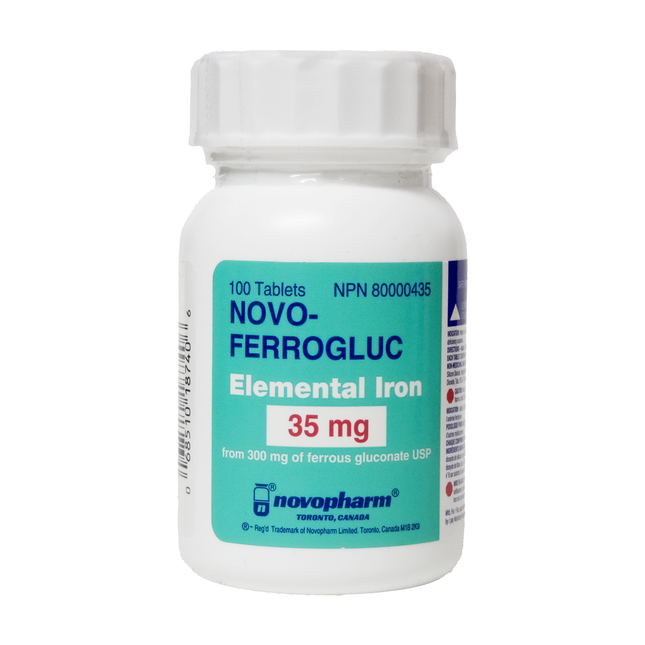 Novopharm - Elemental Iron | 100 Tablets