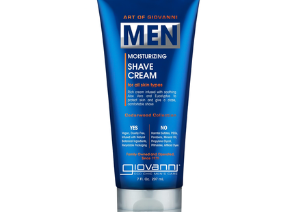 Giovanni - Men's Moisturizing Shaving Cream, For All Skin Types | 207 mL