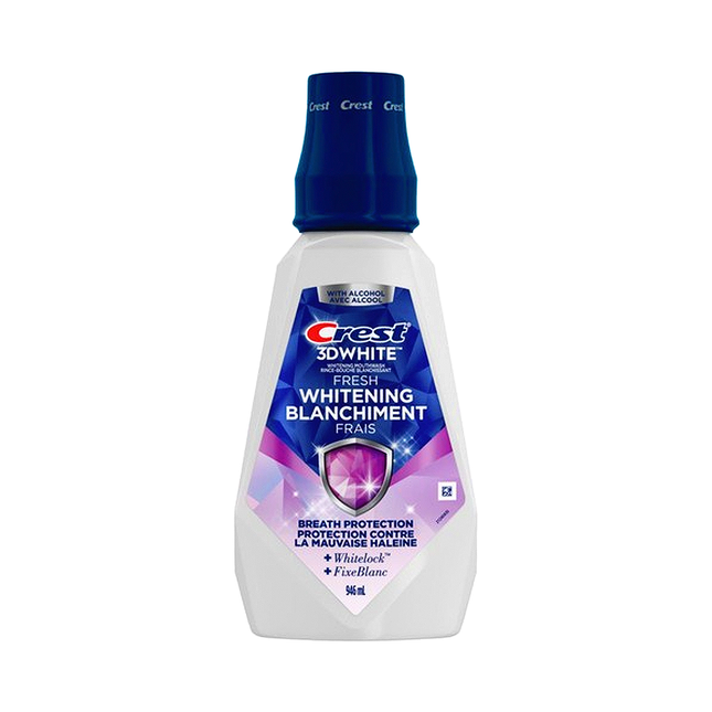 Crest - 3D White Whitening Mouthwash, With Alcohol | 946 mL