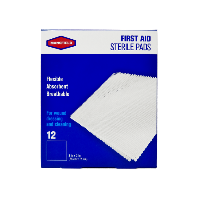 Mansfield - First Aid Sterile Pads 3 x 3