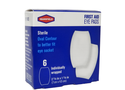 Mansfield - First Aid Eye Pads | 6 qty