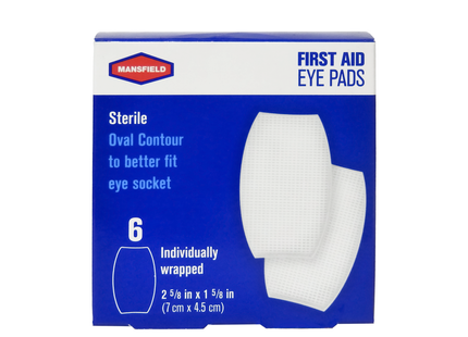 Mansfield - First Aid Eye Pads | 6 qty