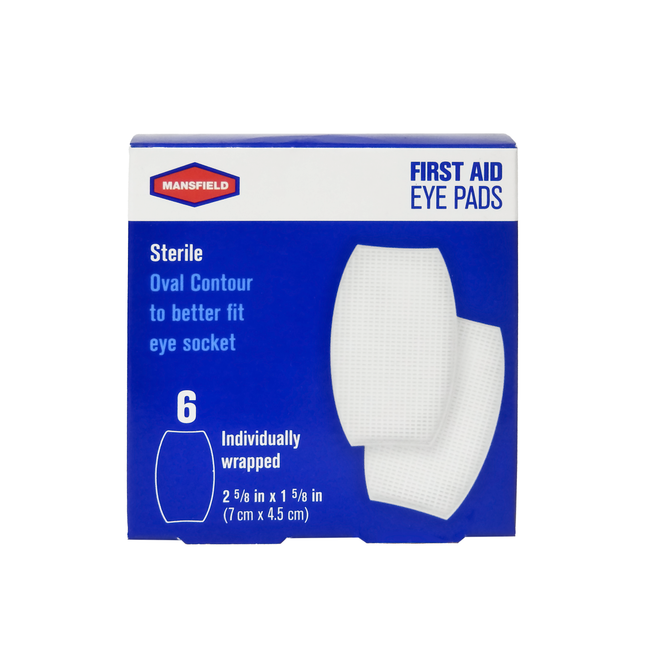 Mansfield - First Aid Eye Pads | 6 qty