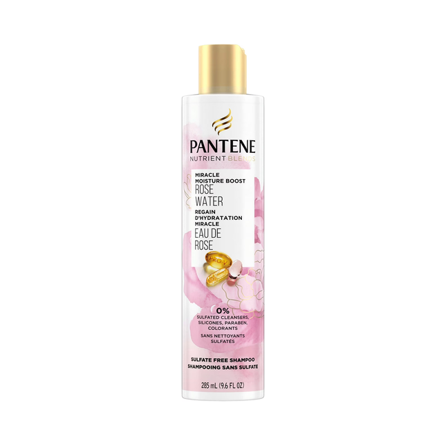 Pantene Miracle Moisture Boost Shampooing à l'eau de rose | 285 ml
