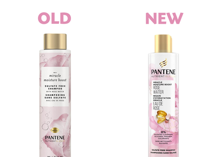 Pantene Pro-V - Nutrient Blends Sulfate Free Shampoo with Rose Water | 285 mL