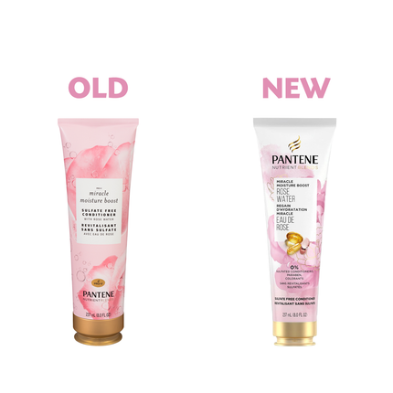 Pantene Pro-V - Après-shampoing sans sulfate Nutrient Blends à l'eau de rose | 237 ml