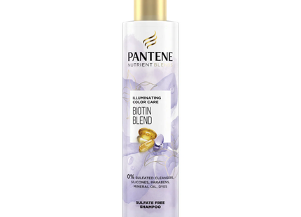 Pantene Pro-V - Mélanges de nutriments - Soin couleur illuminant - Shampooing sans sulfate avec biotine | 285 ml