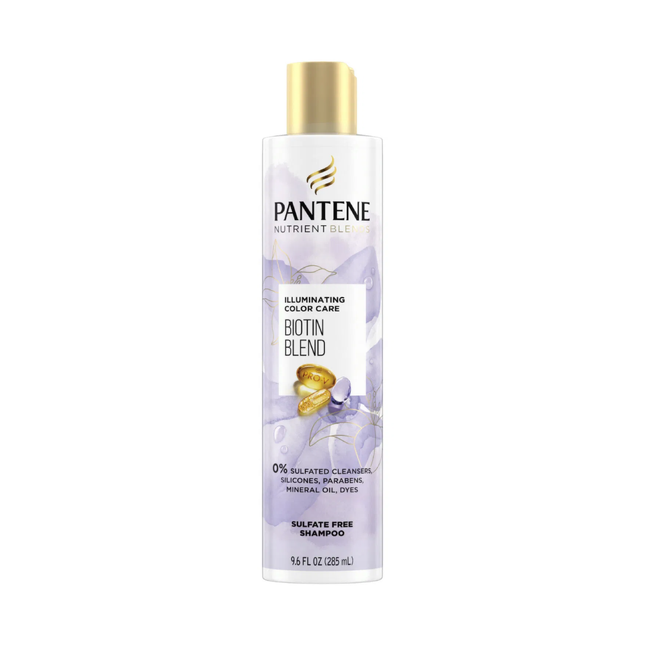 Pantene Pro-V - Mélanges de nutriments - Soin couleur illuminant - Shampooing sans sulfate avec biotine | 285 ml